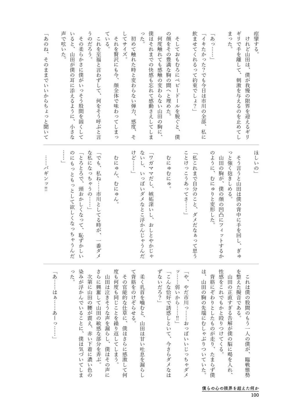 僕らの心の限界を超えた何か Page.100