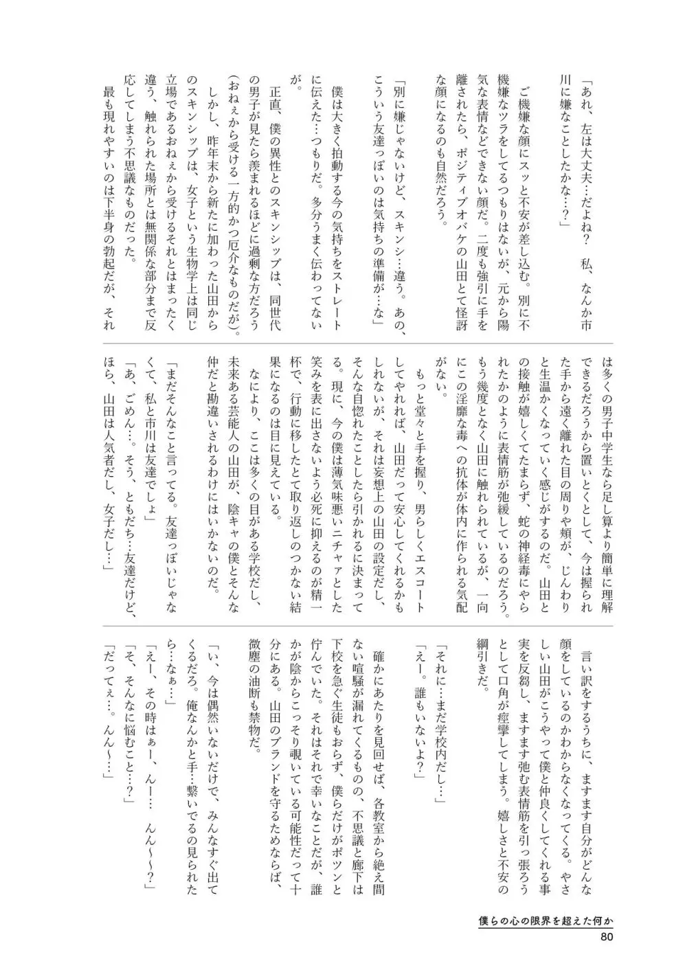 僕らの心の限界を超えた何か Page.80