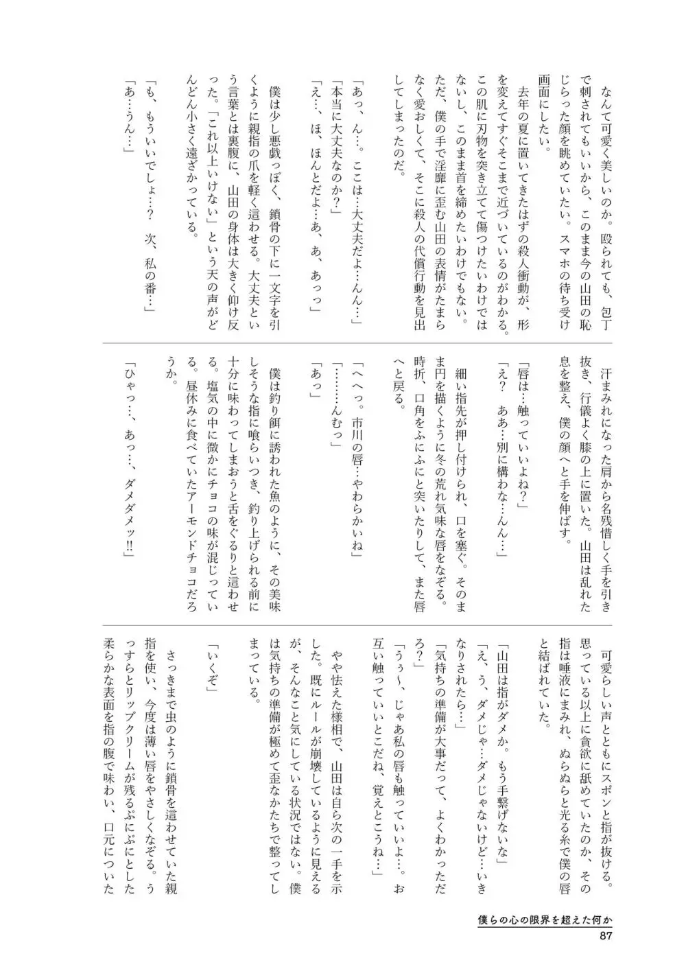 僕らの心の限界を超えた何か Page.87