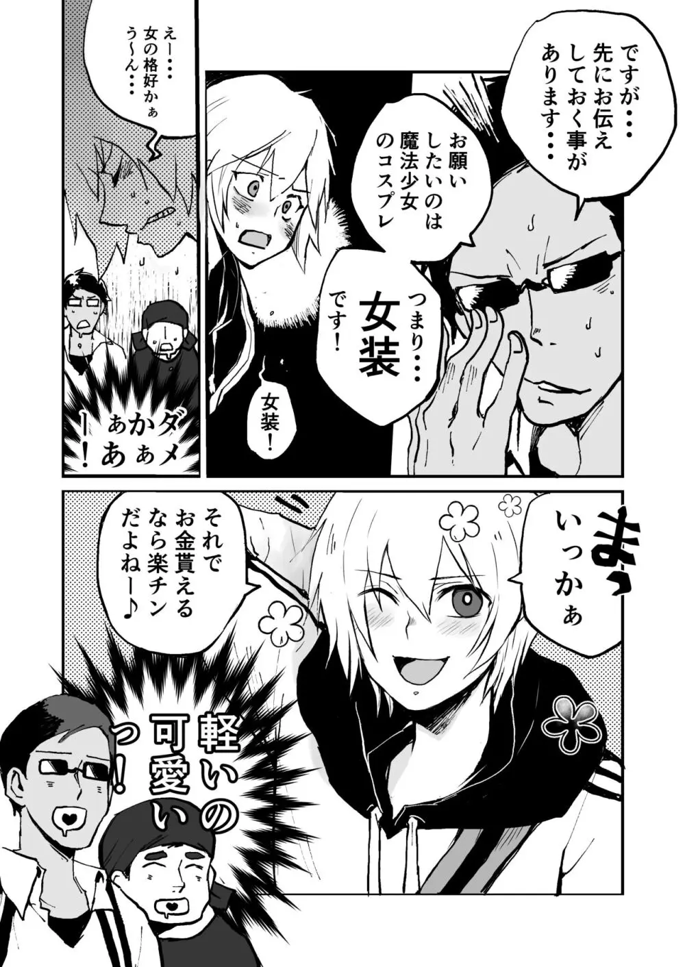 推しコス男子メス堕ち撮影会 Page.4