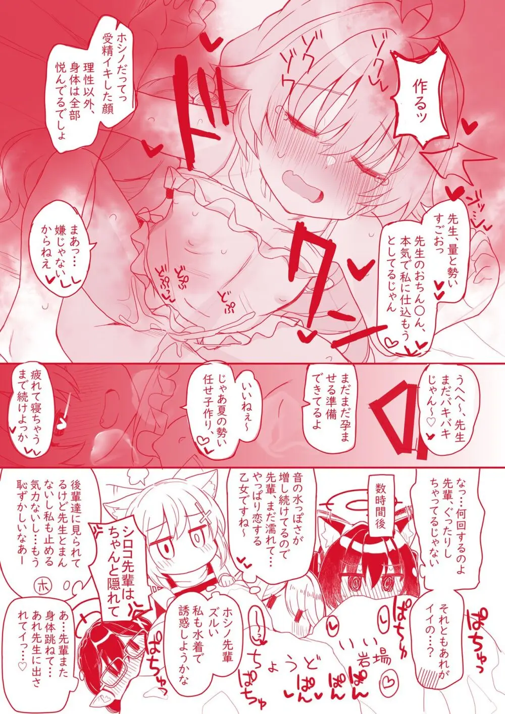 水着ホシノ漫画 Page.3