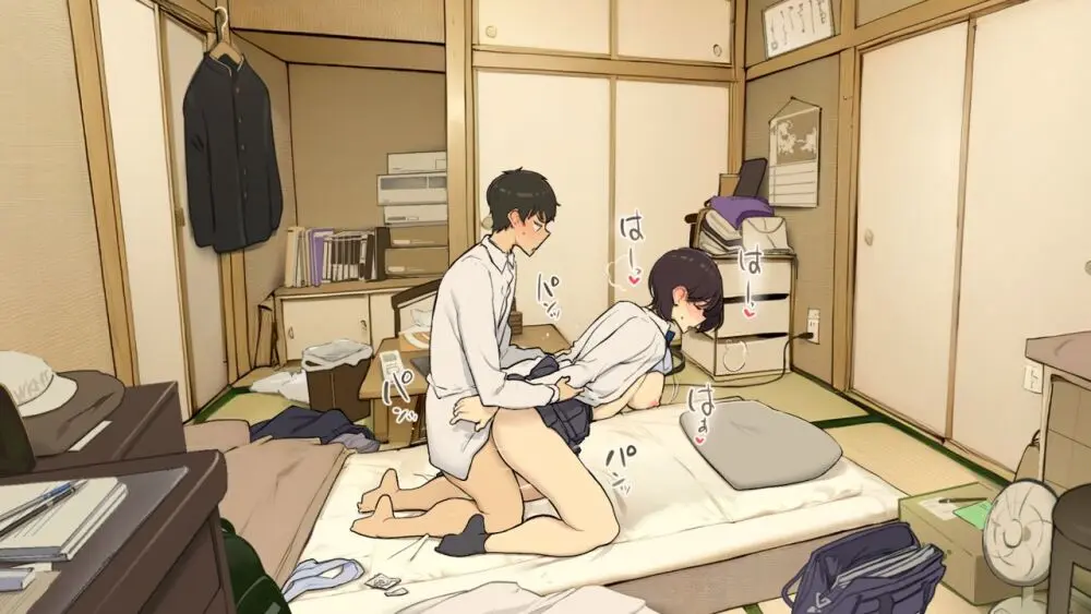 家族在宅中でも自分の部屋でなんとかセックスする学生時代 Page.14