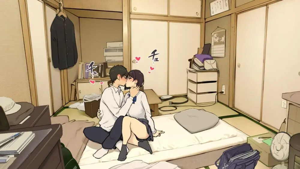 家族在宅中でも自分の部屋でなんとかセックスする学生時代 Page.2