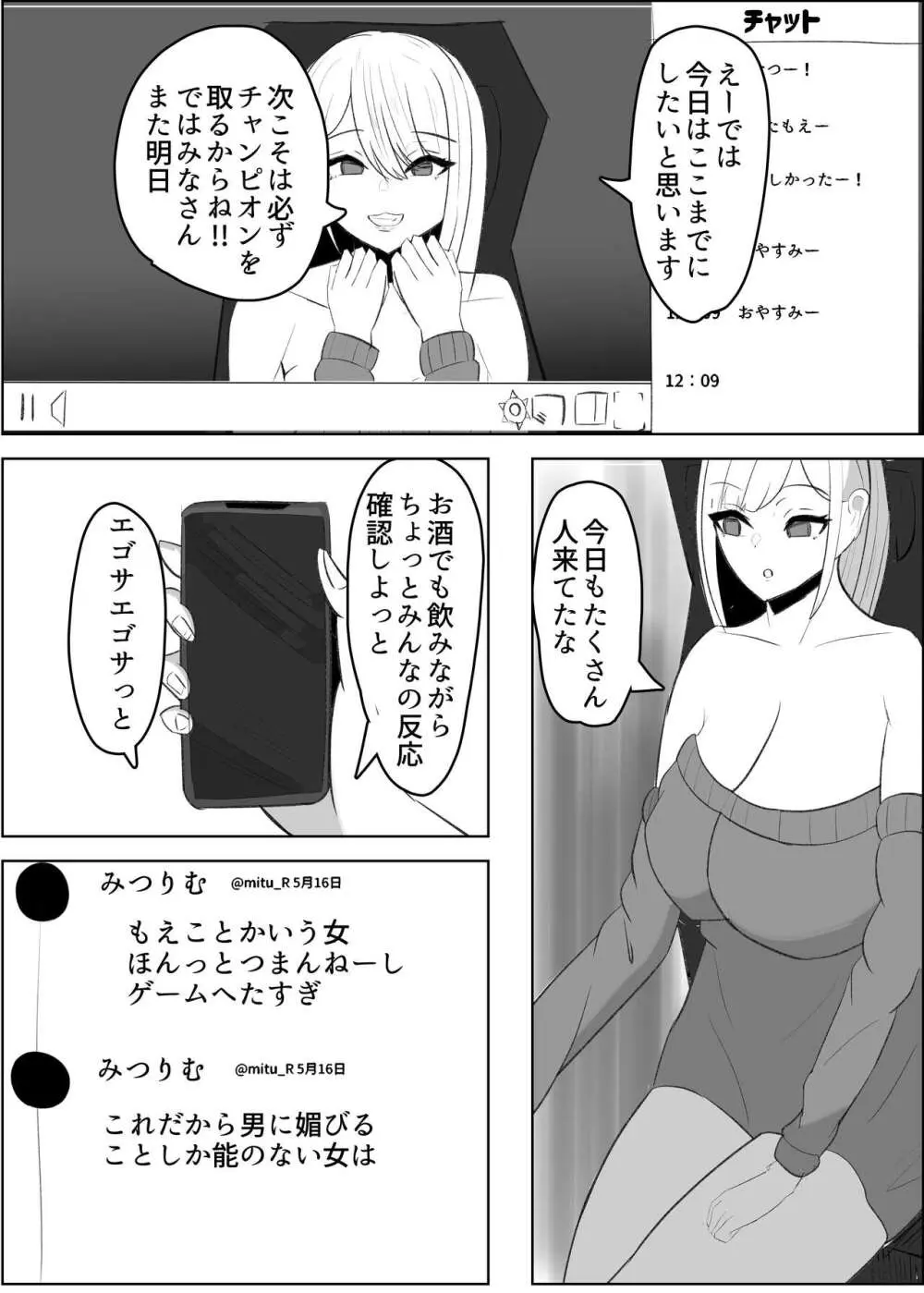 アンチ君って乳首弱いんだ♥ Page.3