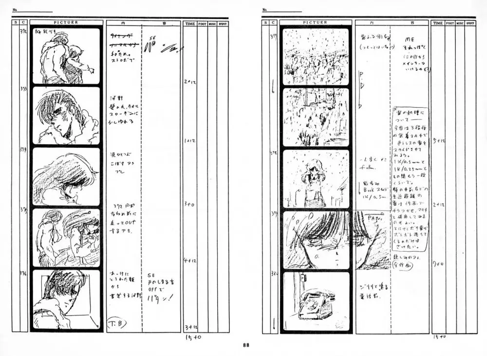 くりいむレモン 絵コンテ･設定資料集 PART1 ｢媚･妹･Baby｣ ＆ PART5｢亜美･AGAIN｣ Page.87