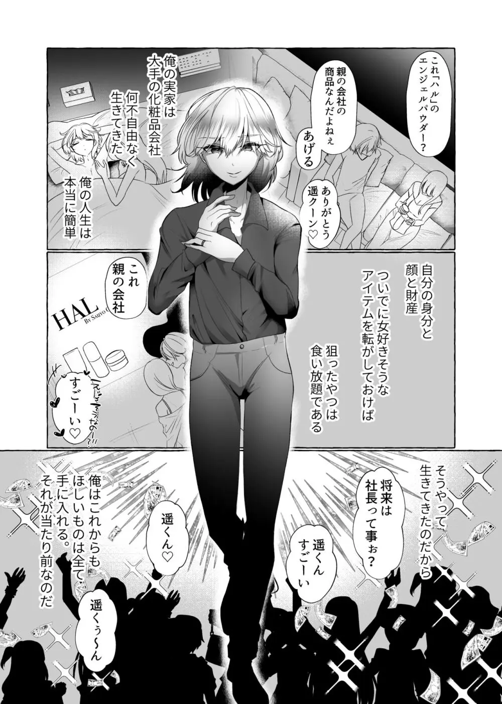 はるか100%♀ 御曹司強制女装メス豚化 Page.4