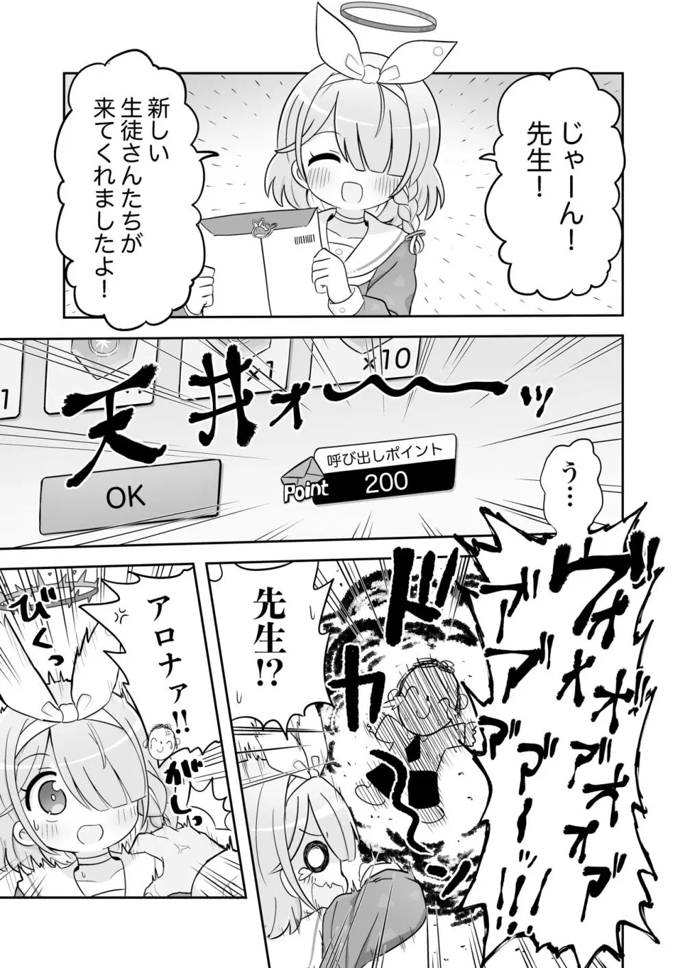 青封筒しか持ってきてくれないアロナちゃんをおしおきする本 Page.2