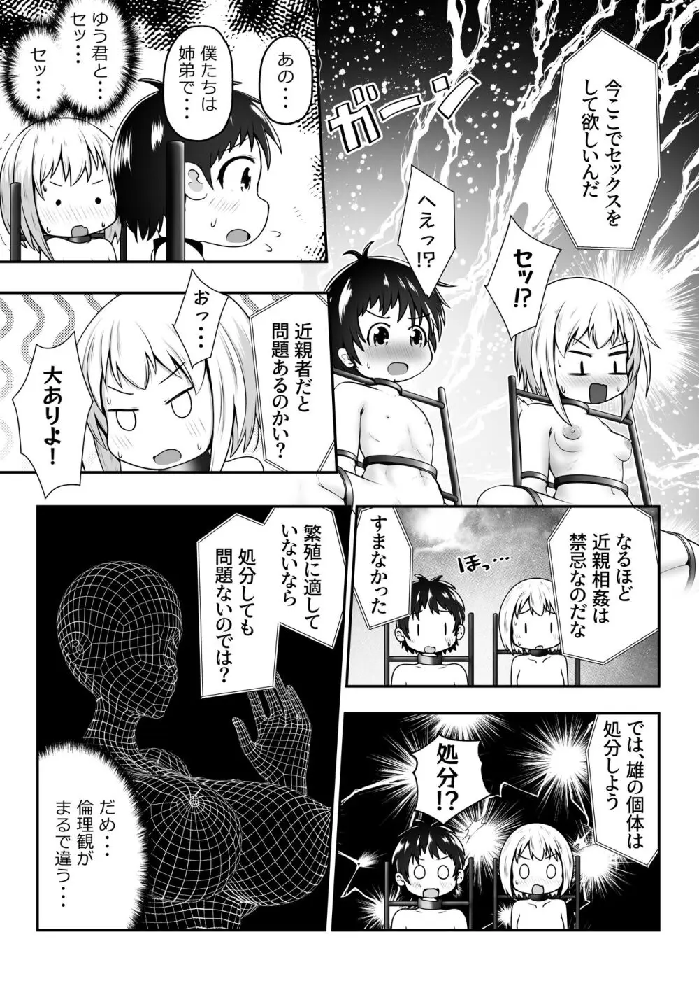 仲良し姉弟が拉致されて拘束されたまま交尾させられるお話 Page.5