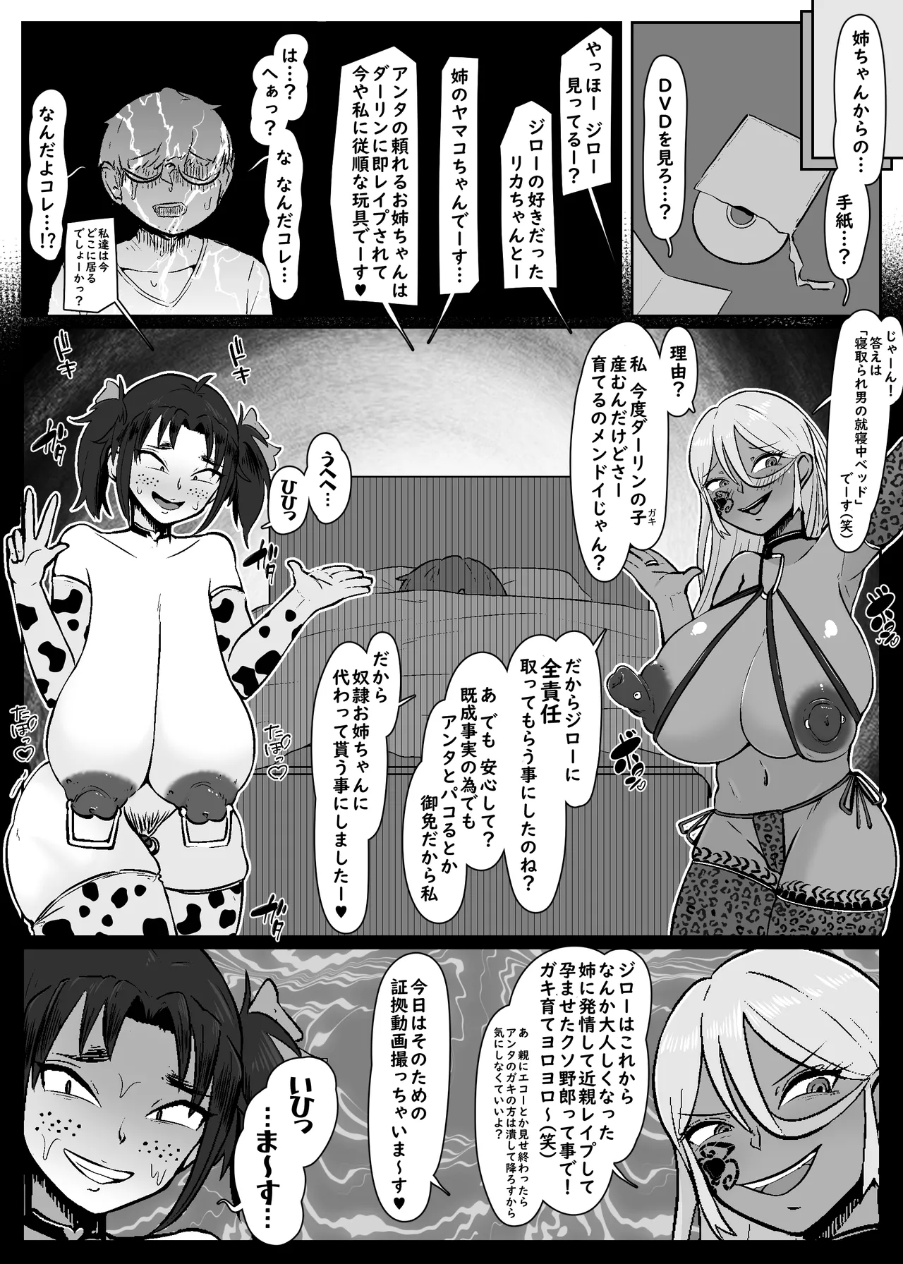 【NTR】ビッチとダサ陰キャに変わってしまった生真面目幼馴染とヤンキー姉にハメられて人生終了する僕 Page.10