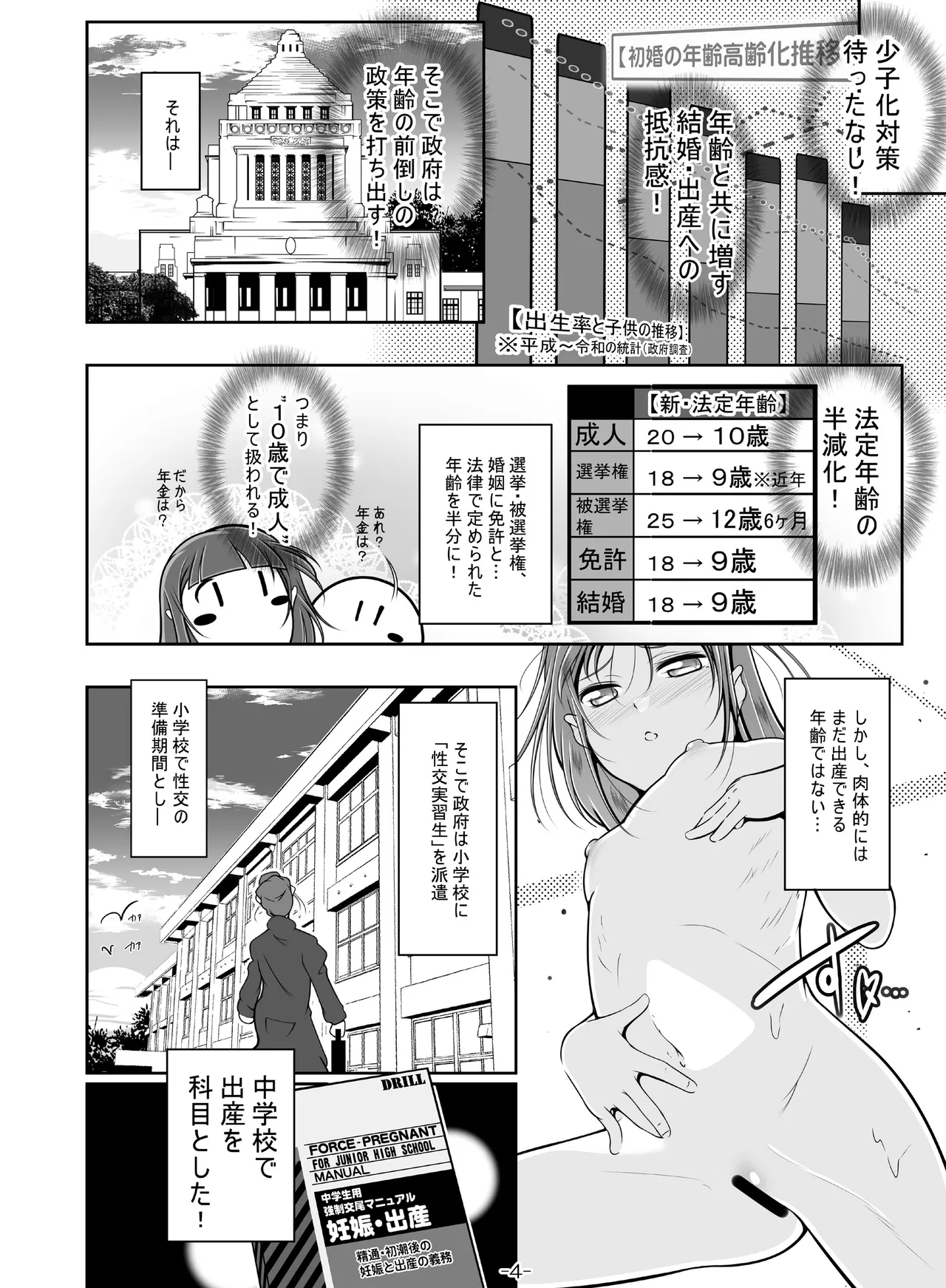 ふたなり先生の性教育実習 Page.5