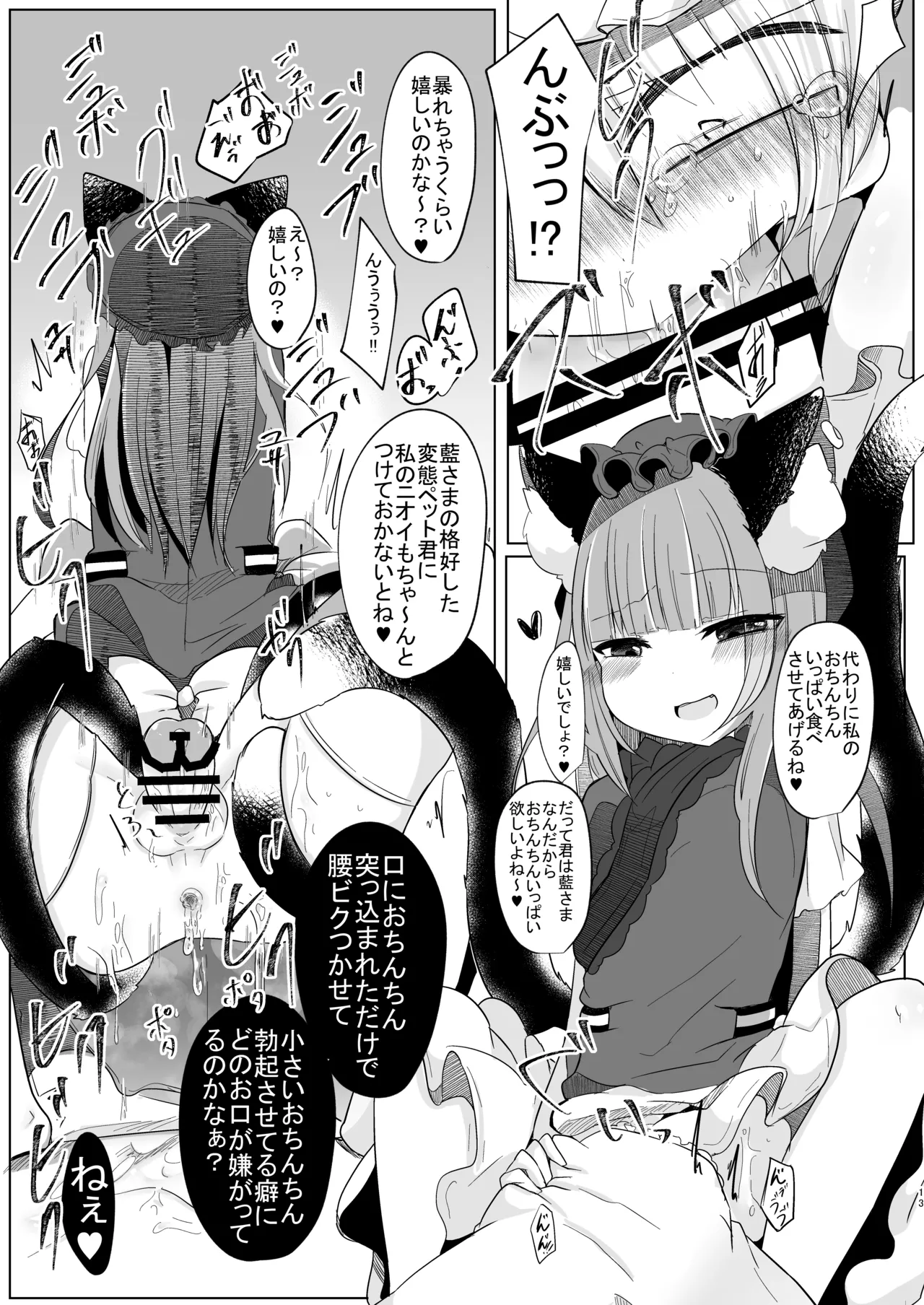 女装趣味のボクが今度はふたなり橙ちゃんに犯される本 Page.12