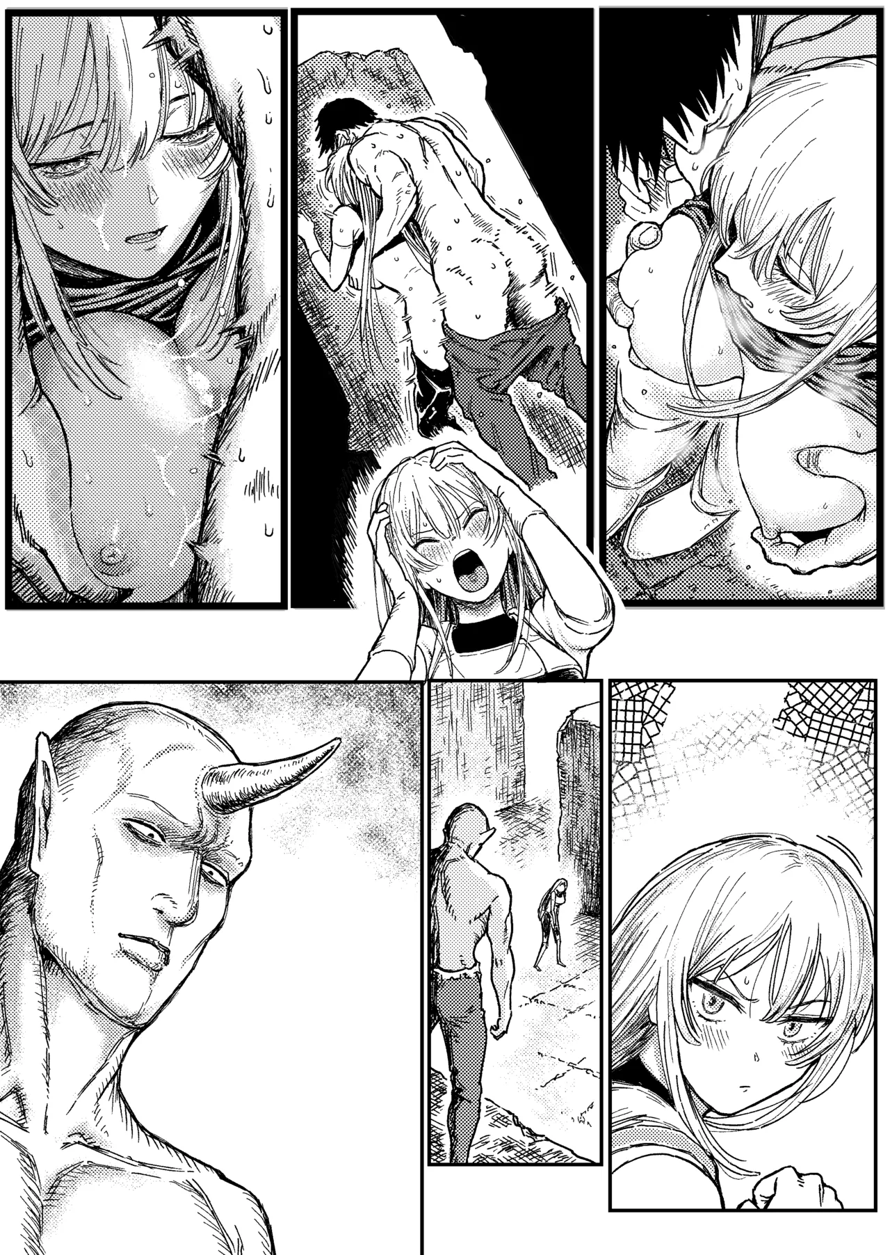 Destruction Destruction ヒロイン首絞め完全敗北 Page.22