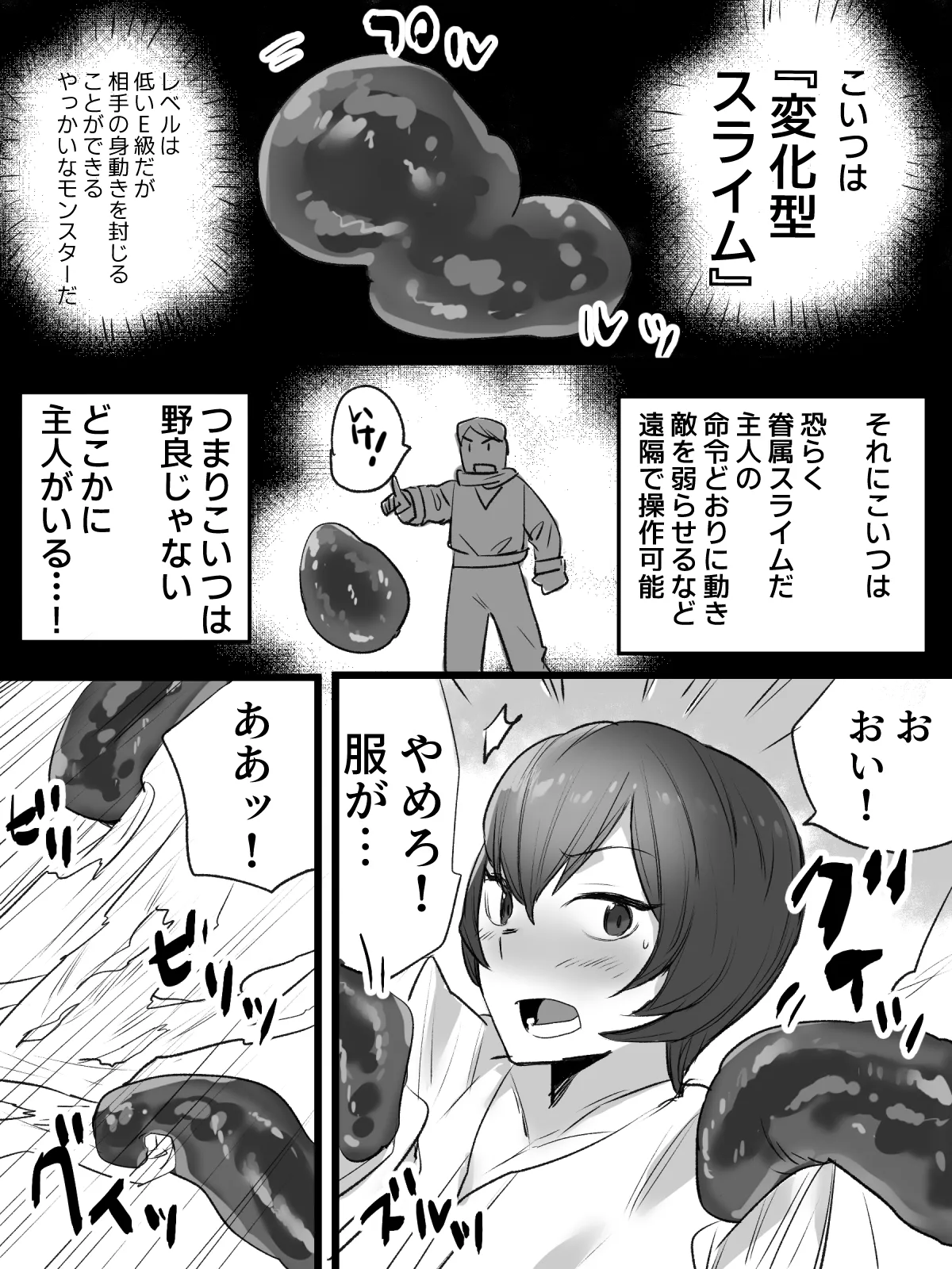 生意気ヒーラー、スライムに犯されて快楽を知る。 Page.8