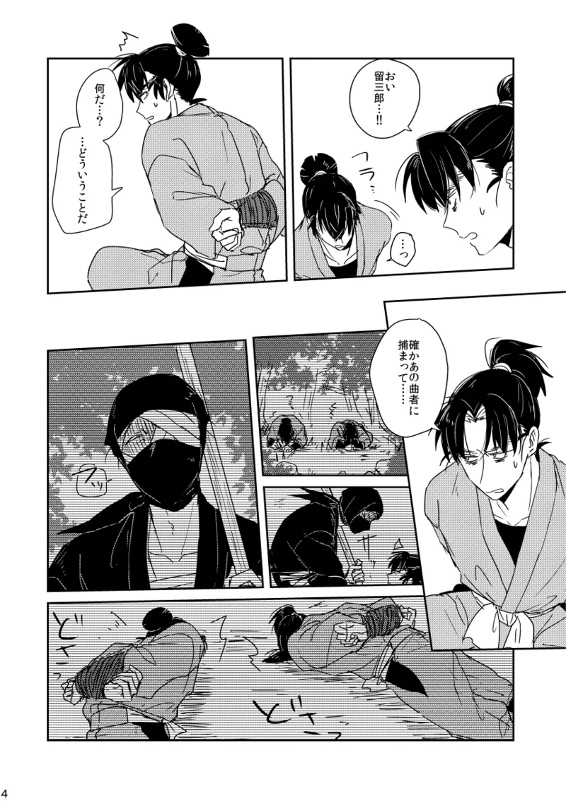 【web再録/留文】籠絡の刹那 Page.4