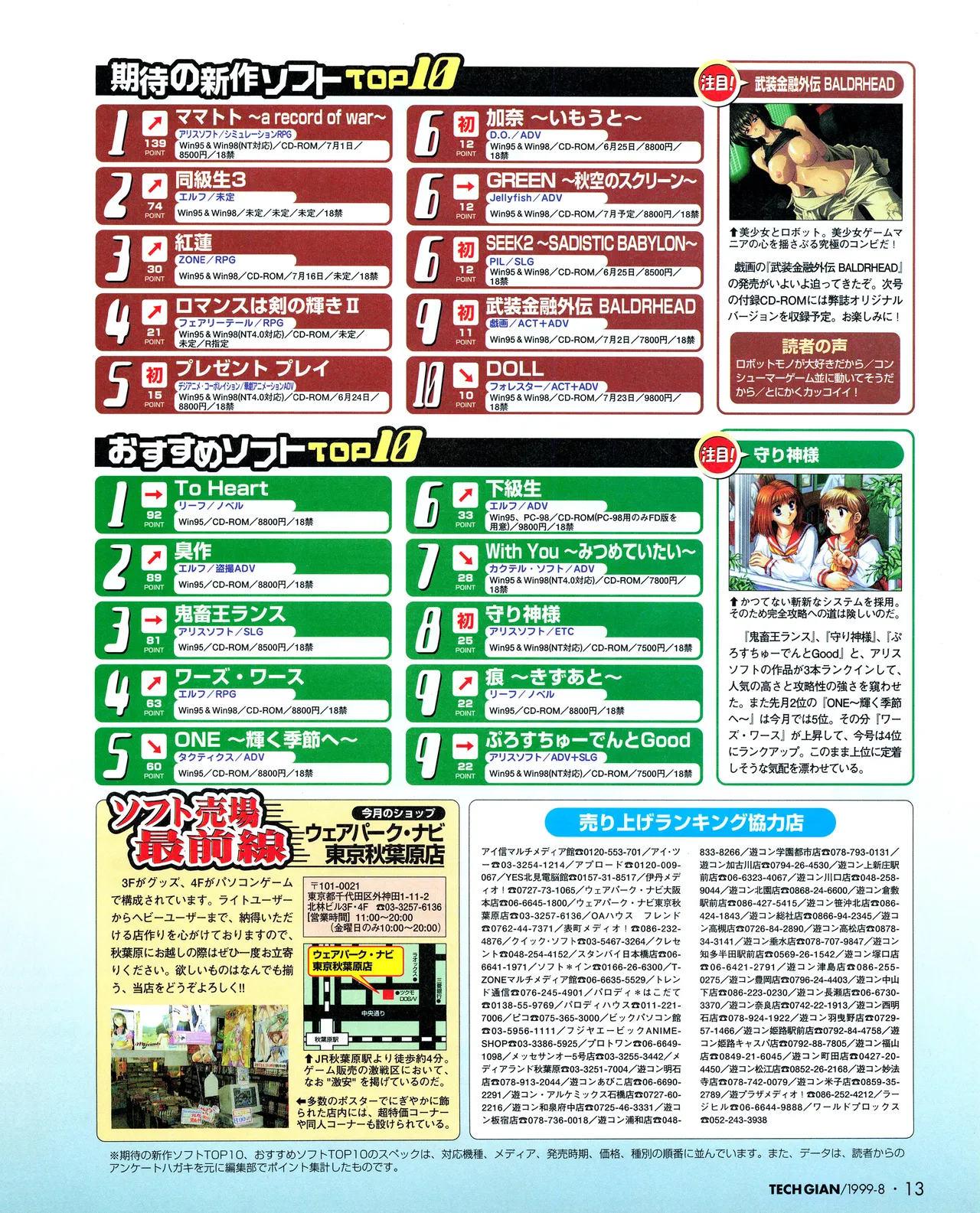 TECH GIAN (テックジャイアン) 1999年08月号 Vol.34 Page.11