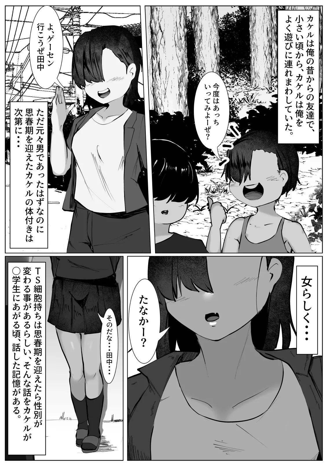 次第に女らしくなってくお前を見て...~無防備なTS少女が犯される話~ Page.3