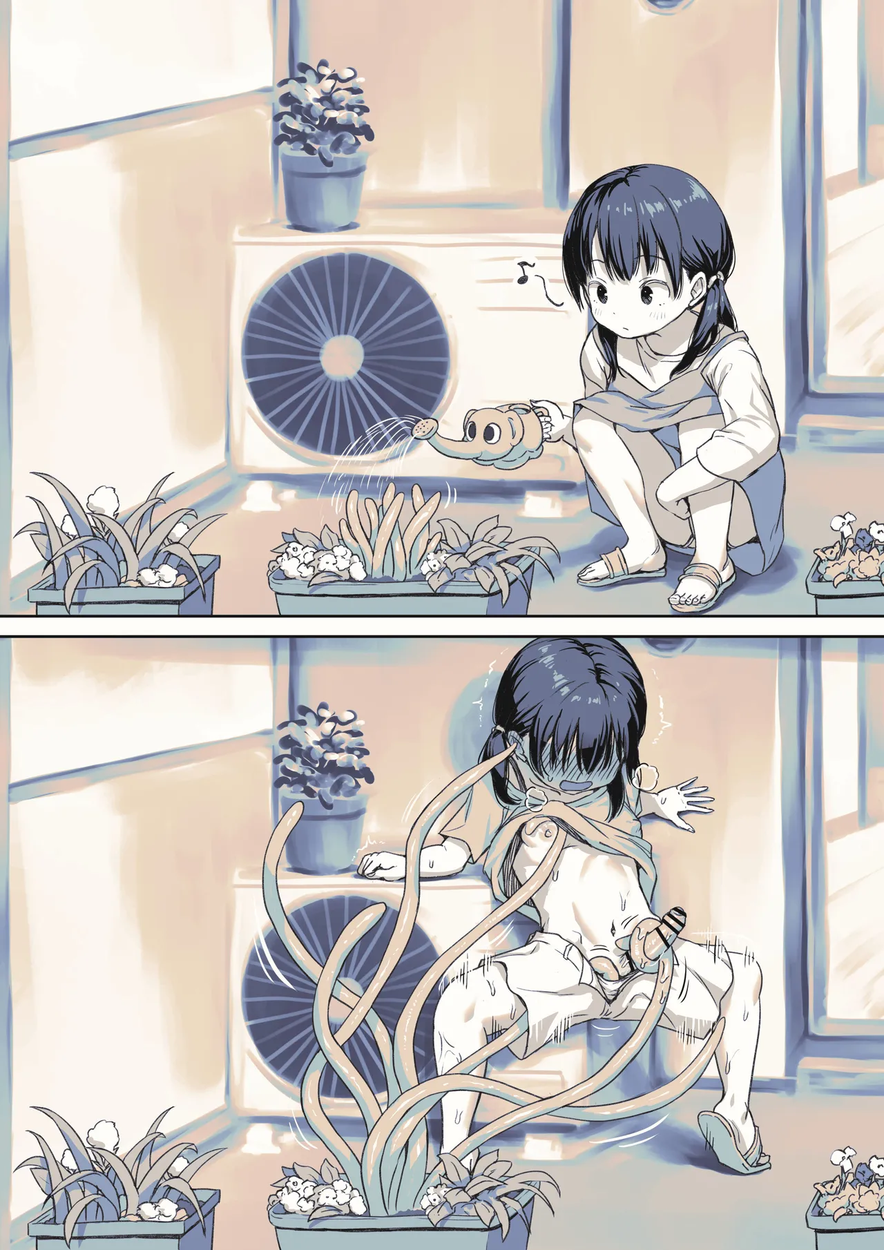 うっかり触手植物を育てちゃったふたなりちゃん Page.3